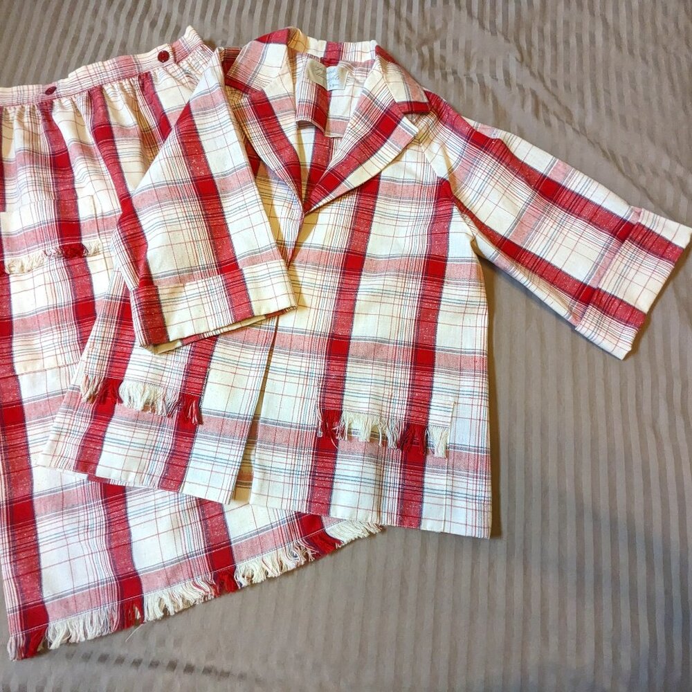 Designer by Nardis of Dallas Vintage 1970s Suit - Wrap Skirt and Jacket